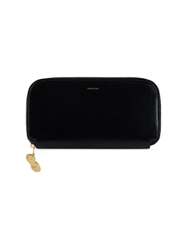 Givenchy Women's Lucky Charms Zipped Card Holder in Box Leather - Black | Thumbnail 1