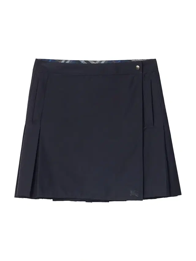 Women's Nadina Pleated EKD Wrap Miniskirt - Silhouette Blue