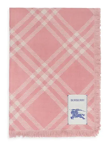 Burberry Women's Wide Check Wool-Silk Scarf | Thumbnail 2