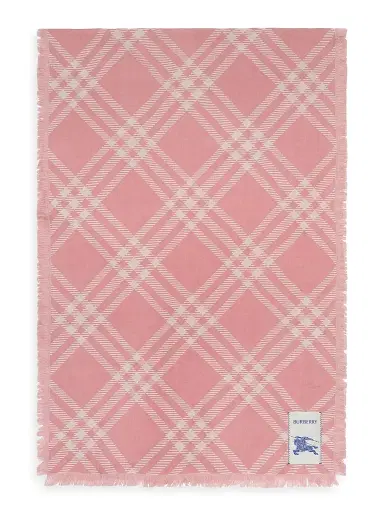 Burberry Women's Wide Check Wool-Silk Scarf | Thumbnail 1