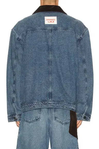 Charles Jeffrey Loverboy Denim Jacket With Corduroy Collar | Thumbnail 2 Charles Jeffrey Loverboy Denim Jacket With Corduroy Collar | Thumbnail 2