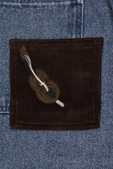 Charles Jeffrey Loverboy Denim Jacket With Corduroy Collar | Thumbnail 5 Charles Jeffrey Loverboy Denim Jacket With Corduroy Collar | Thumbnail 5
