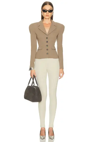 Wardrobe.NYC Opaque Stirrup Legging | Thumbnail 5