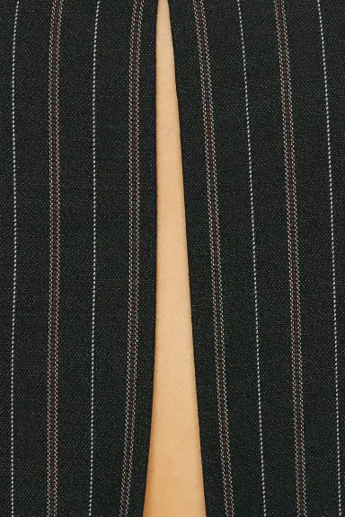 Helsa Stripe Twill Boyfriend Blazer | Thumbnail 9