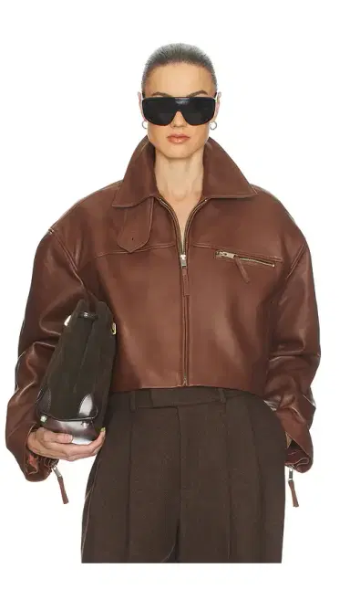 Helsa The Leather Oversized Moto Jacket | Thumbnail 1 Helsa The Leather Oversized Moto Jacket | Thumbnail 1