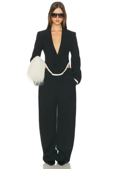 Helsa Devereux Blazer With Chiffon Edge | Thumbnail 7 Helsa Devereux Blazer With Chiffon Edge | Thumbnail 7
