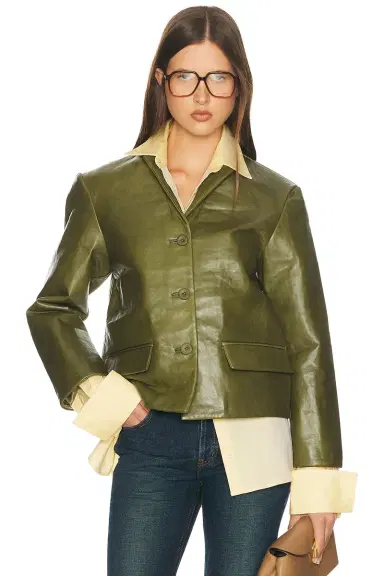 Helsa Puffy Leather Jacket | Thumbnail 3 Helsa Puffy Leather Jacket | Thumbnail 3