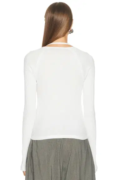 Helmut Lang Scoop Shrug Long Sleeve Top | Thumbnail 3