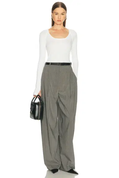 Helmut Lang Scoop Shrug Long Sleeve Top | Thumbnail 4