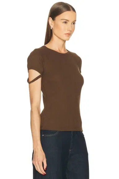 Helmut Lang Raglan Crop Crew Tee | Thumbnail 2