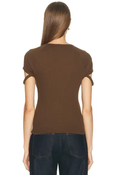 Helmut Lang Raglan Crop Crew Tee | Thumbnail 3