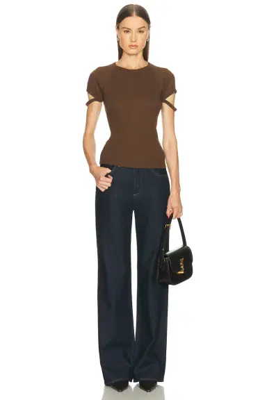 Helmut Lang Raglan Crop Crew Tee | Thumbnail 4