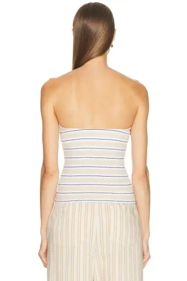 ENZA COSTA Cotton Stripe Classic Bandeau Top | Thumbnail 3 ENZA COSTA Cotton Stripe Classic Bandeau Top | Thumbnail 3