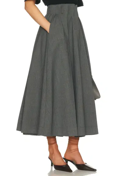 Helsa Wool Blend Pleated Skirt | Thumbnail 4