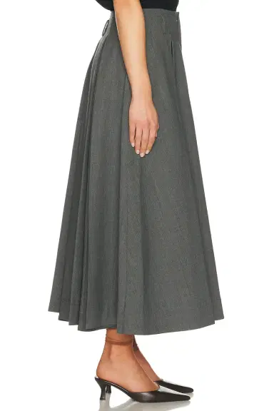 Helsa Wool Blend Pleated Skirt | Thumbnail 5