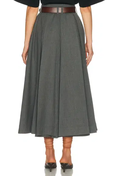 Helsa Wool Blend Pleated Skirt | Thumbnail 6