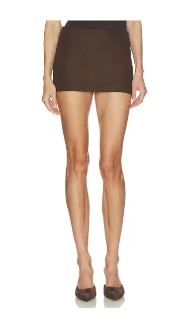 Helsa Italian Wool Blend Extra Mini Skirt | Thumbnail 2