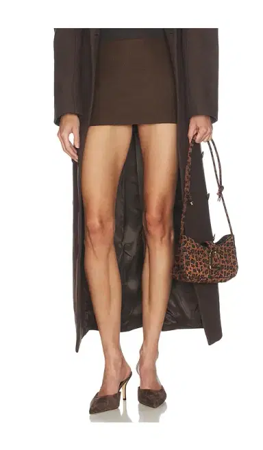 Helsa Italian Wool Blend Extra Mini Skirt | Thumbnail 1