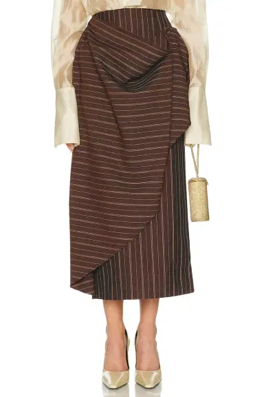 Helsa Stripe Twill Blanket Skirt | Thumbnail 3 Helsa Stripe Twill Blanket Skirt | Thumbnail 3