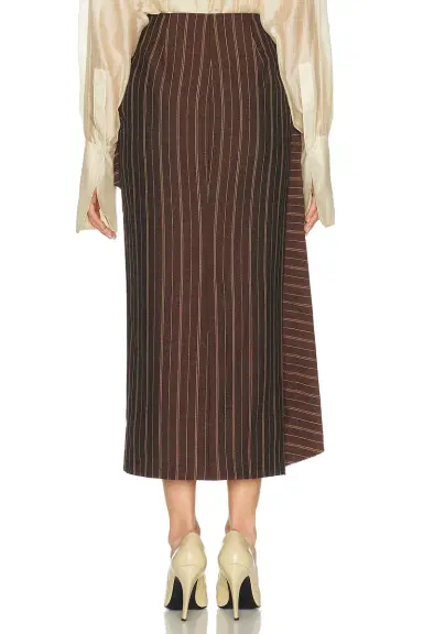 Helsa Stripe Twill Blanket Skirt | Thumbnail 6 Helsa Stripe Twill Blanket Skirt | Thumbnail 6