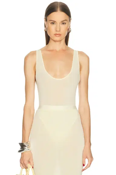 Wardrobe.NYC Sheer Tank Bodysuit | Thumbnail 1