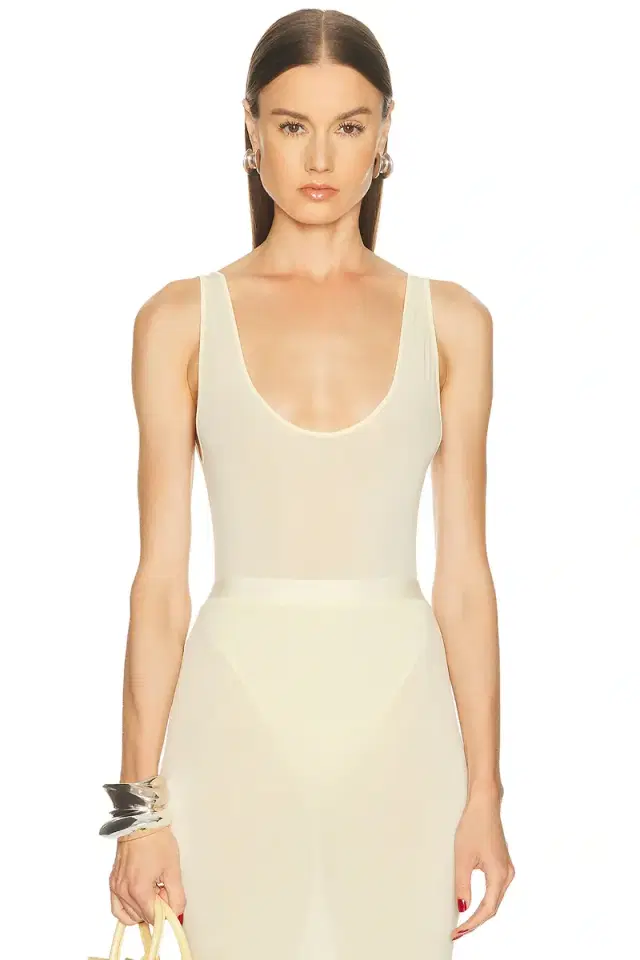 WARDROBE.NYC Sheer Tank Bodysuit