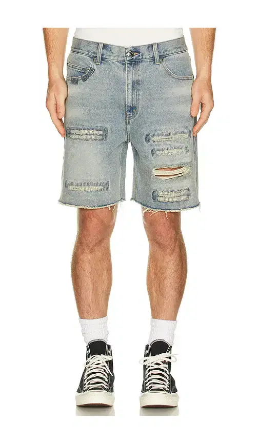 Midnight Rodeo Distressed Denim Shorts