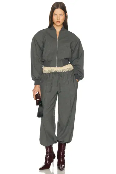 Helsa Wool Blend Drawcord Trousers | Thumbnail 7 Helsa Wool Blend Drawcord Trousers | Thumbnail 7