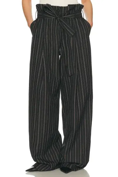 Helsa Stripe Twill Super Baggy Pants | Thumbnail 3