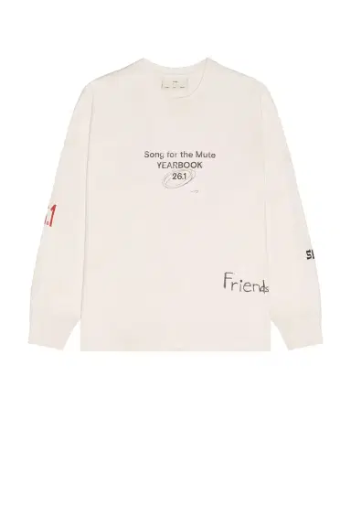Song for the Mute Scribble Oversized Crew Neck Pullover | Thumbnail 6 Song for the Mute Scribble Oversized Crew Neck Pullover | Thumbnail 6