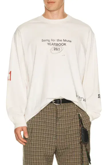 Song for the Mute Scribble Oversized Crew Neck Pullover | Thumbnail 1 Song for the Mute Scribble Oversized Crew Neck Pullover | Thumbnail 1
