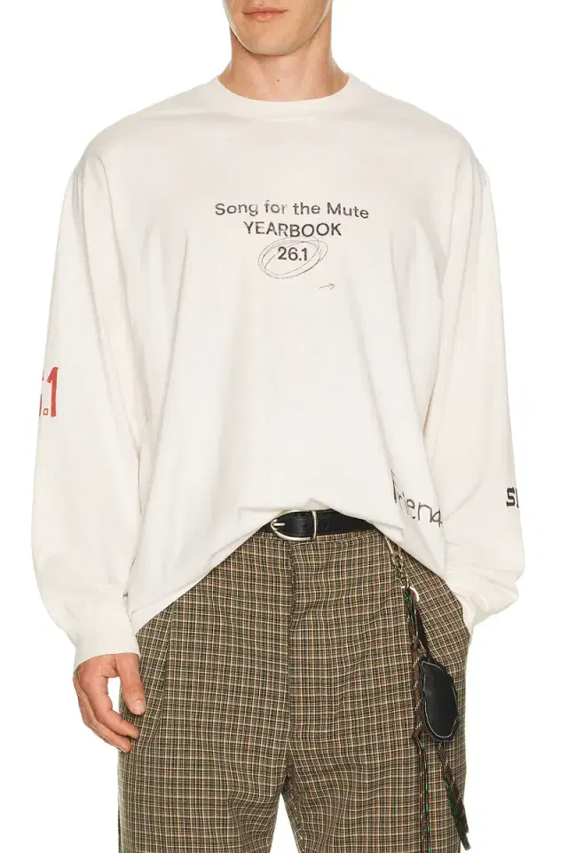 Song for the Mute Scribble Oversized Crew Neck Pullover