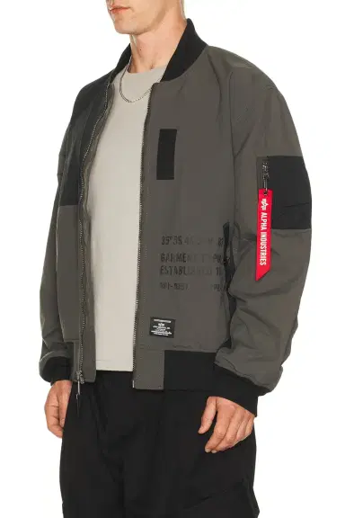 Alpha Industries L-2B Relaxed Patchwork Flight Jacket | Thumbnail 5