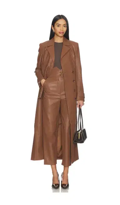 Bardot Faux Leather Longline Coat | Thumbnail 2 Bardot Faux Leather Longline Coat | Thumbnail 2