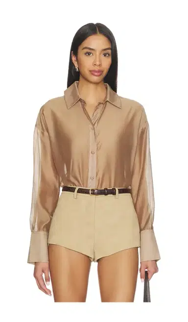 4th & Reckless Gracey Sheer Shirt | Thumbnail 1 4th & Reckless Gracey Sheer Shirt | Thumbnail 1