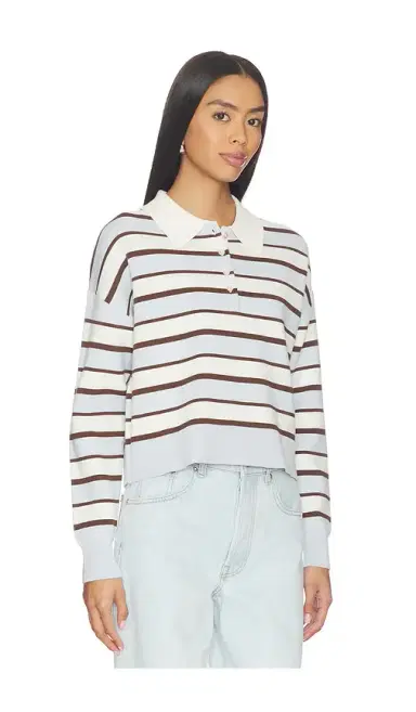 525 America Seraphina Cropped Rugby Pullover | Thumbnail 2 525 America Seraphina Cropped Rugby Pullover | Thumbnail 2