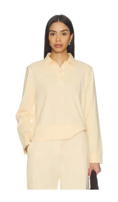 LESET Margo Long Sleeve Polo | Thumbnail 1