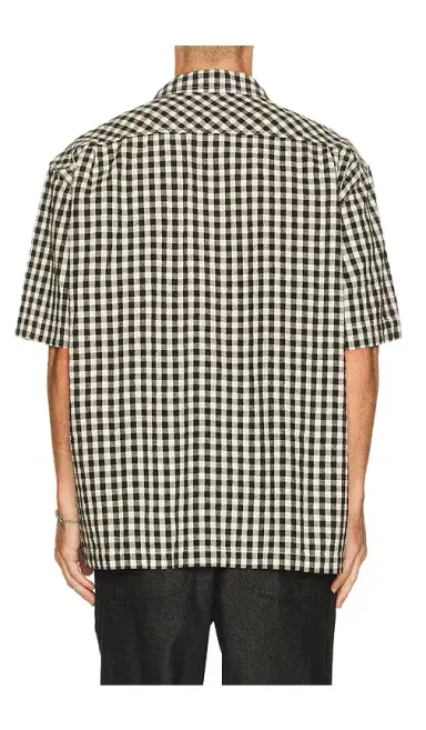 KAPPY DESIGN Gingham Check Linen Shirt | Thumbnail 2 KAPPY DESIGN Gingham Check Linen Shirt | Thumbnail 2