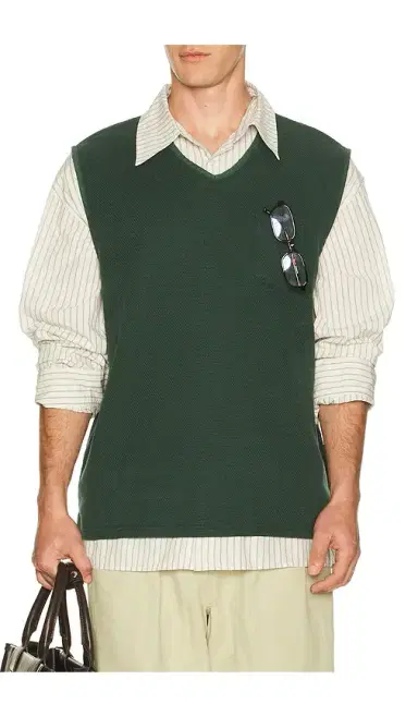 KAPPY DESIGN Woven Cotton Vest | Thumbnail 1