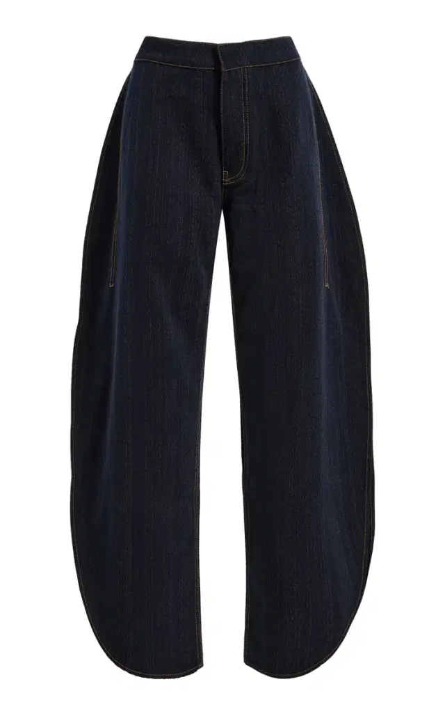 ALAÏA High-Rise Wool Barrel-Leg Pants