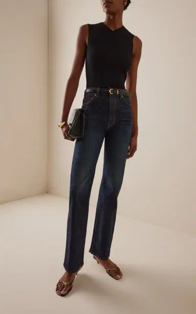 Khaite Danielle Stretch High-Rise Stovepipe Jeans | Thumbnail 2 Khaite Danielle Stretch High-Rise Stovepipe Jeans | Thumbnail 2
