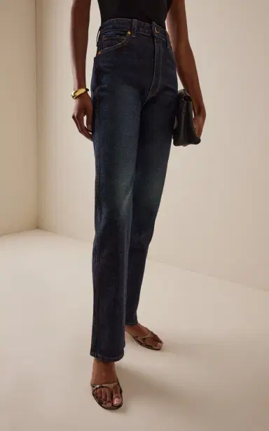 Khaite Danielle Stretch High-Rise Stovepipe Jeans | Thumbnail 3 Khaite Danielle Stretch High-Rise Stovepipe Jeans | Thumbnail 3