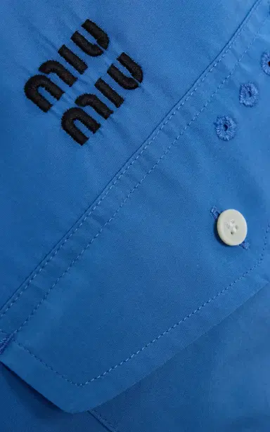 Miu Miu Cotton-Poplin Shirt Jacket | Thumbnail 5 Miu Miu Cotton-Poplin Shirt Jacket | Thumbnail 5