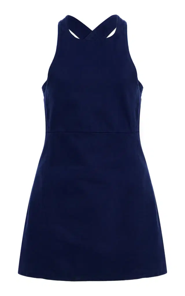 Cotton Gabardine Mini Dress