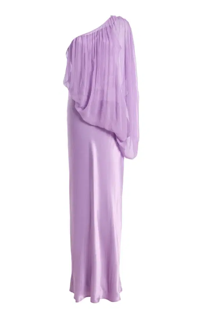 Third Form Exclusive Solstice One-Shoulder Chiffon Maxi Dress