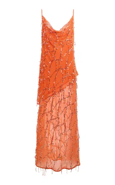 Third Form Exclusive Refract Sequined Chiffon Maxi Dress | Thumbnail 10