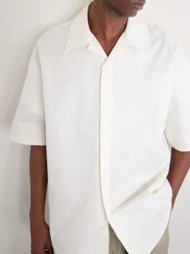 Loewe Camp-Collar Logo-Embroidered Cotton-Twill Shirt - Men | Thumbnail 5