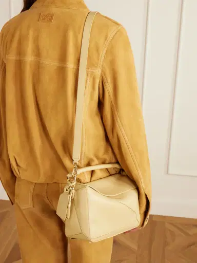 Loewe Featherlight Puzzle Small Textured-leather Shoulder Bag | Thumbnail 3