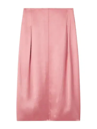 Lanvin Pleated Satin Midi Skirt | Thumbnail 1 Lanvin Pleated Satin Midi Skirt | Thumbnail 1
