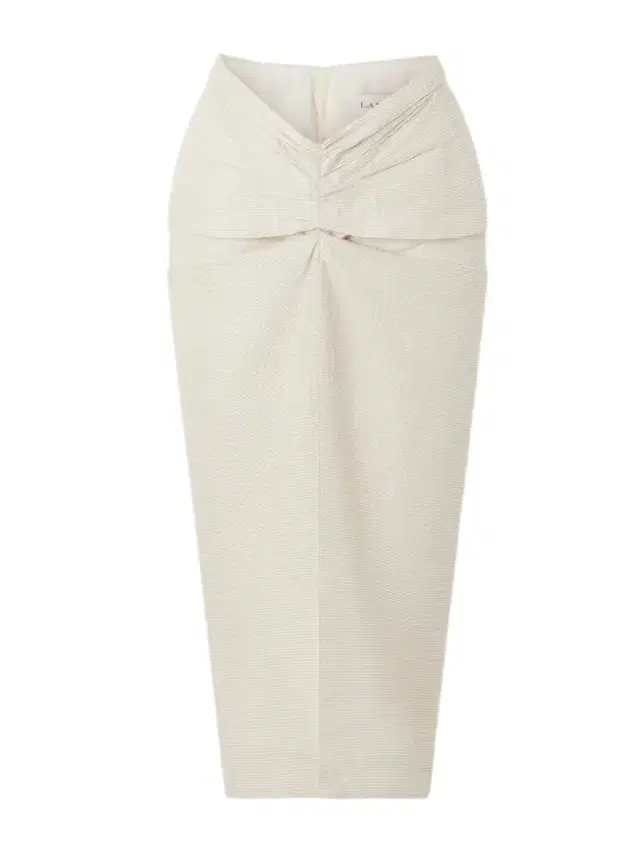 Draped Satin-jacquard Midi Skirt